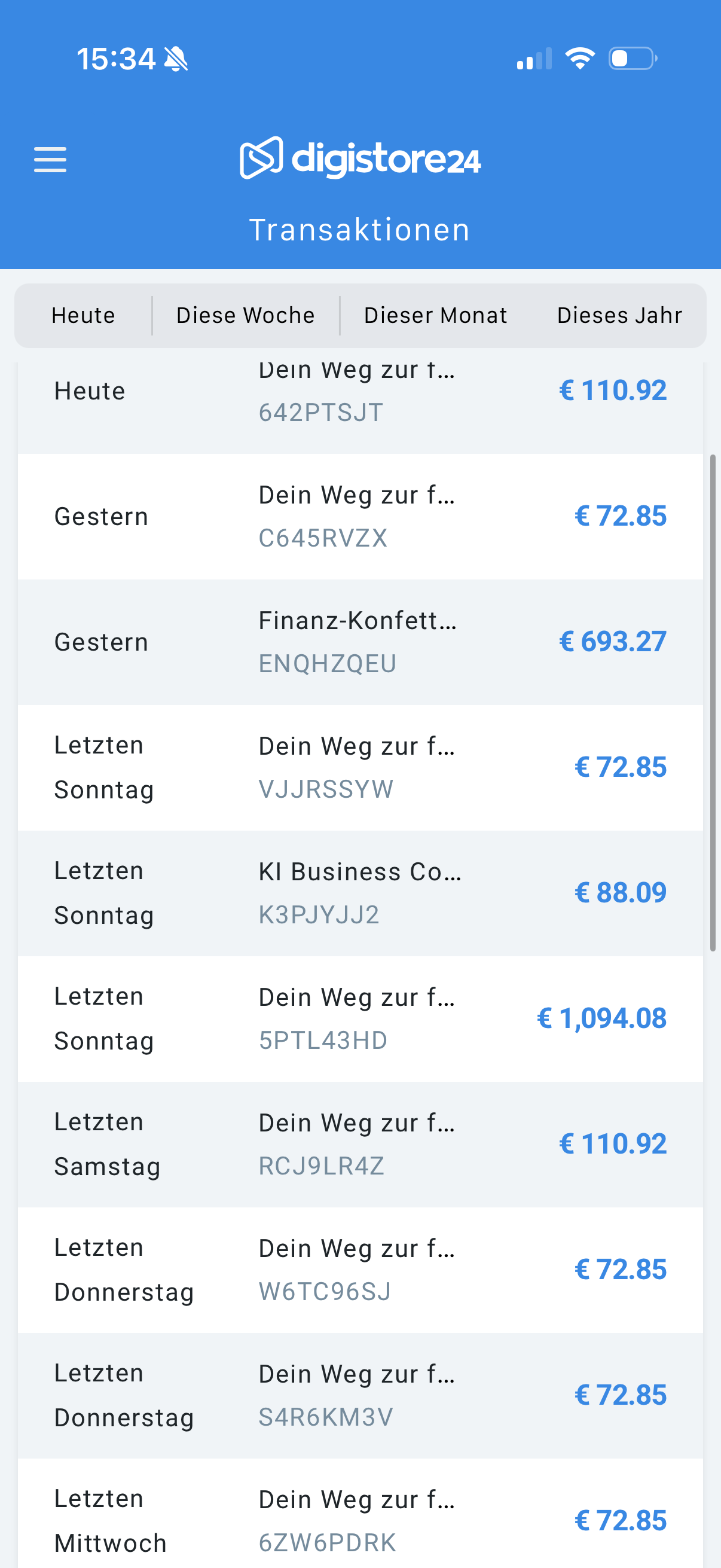 Echte Digistore24-Verk&auml;ufe